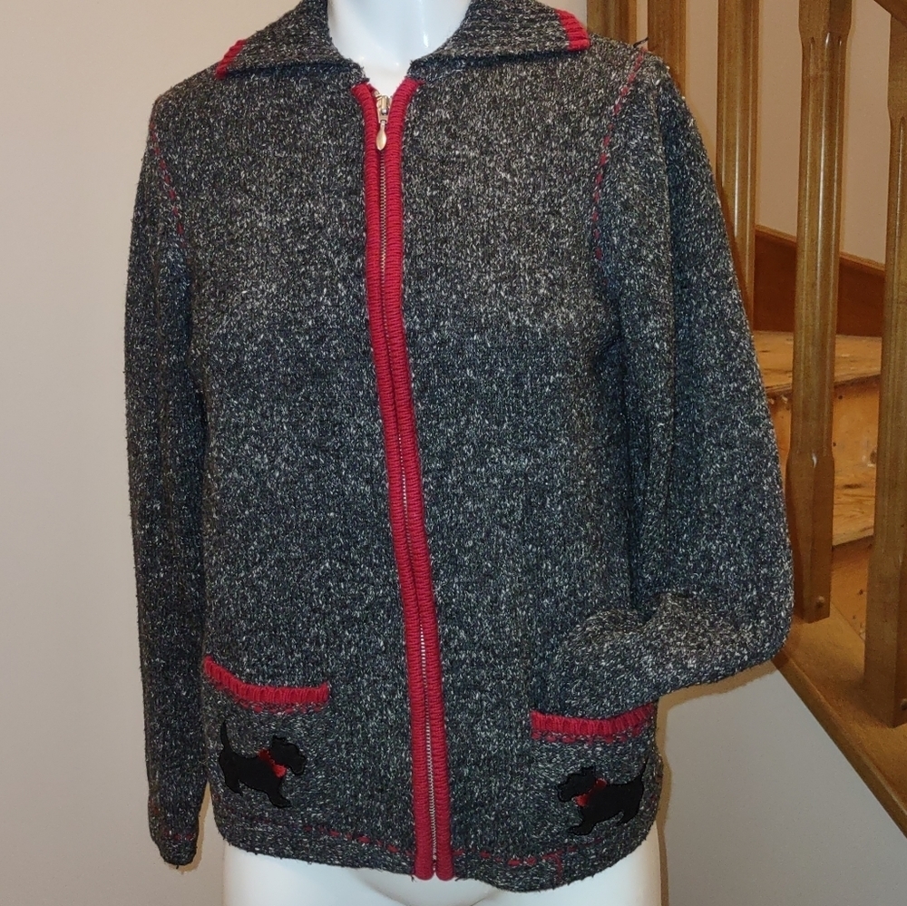 VINTAGE northern reflections Scottie dog sweater